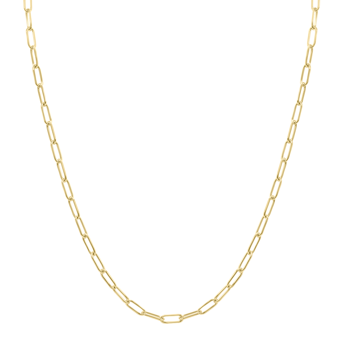 Image of 14K Yellow Gold Filled 35MM Paperclip Chain With Lobster Clasp - 18 inch