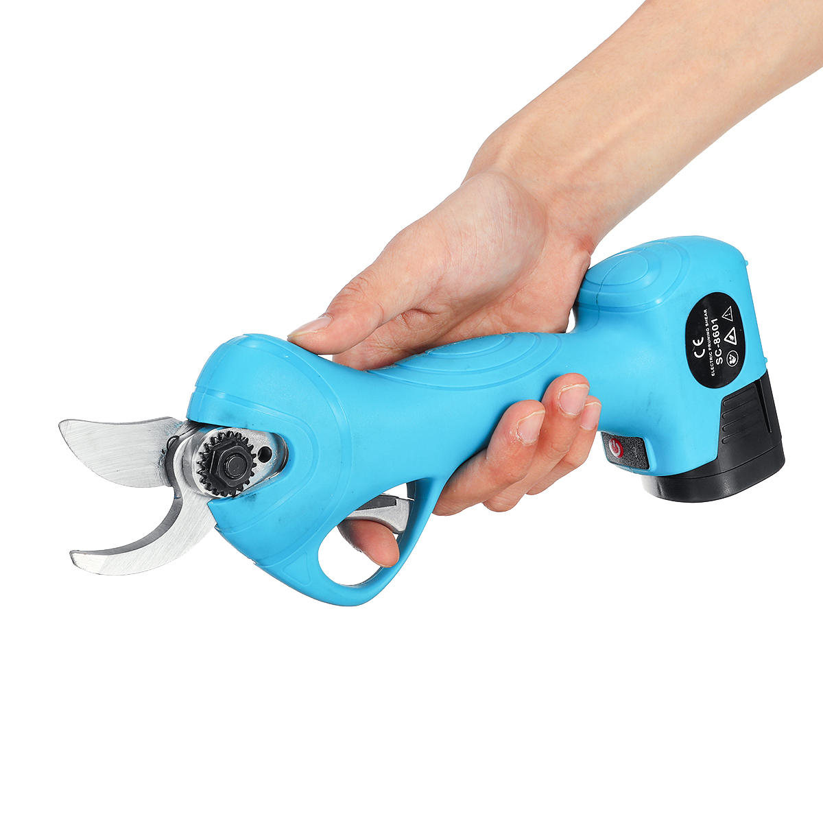 Image of 168V Cordless Electric Secateur Branch Cutter Pruner Pruning Shears W/ 2Pcs Li-ion Battery
