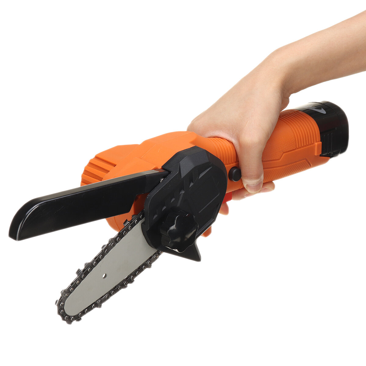 Image of 18V 500W One-Handed Electric Chainsaw 4 Inch Mini Woodworking Rechargable Lithium Battery Pruning Saw Chainsaws
