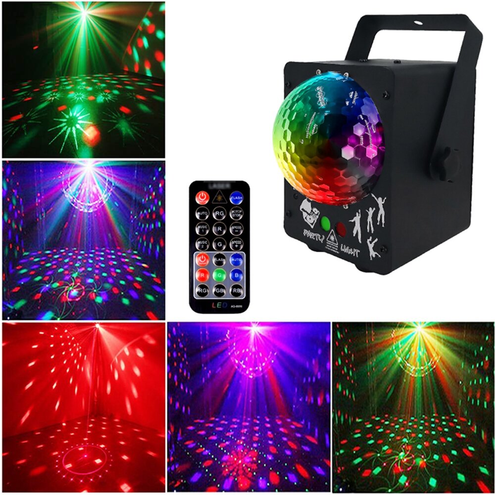 Image of 18W LED RGB Stage Projector Light Lamp DJ Club Disco Party with Remote Control
