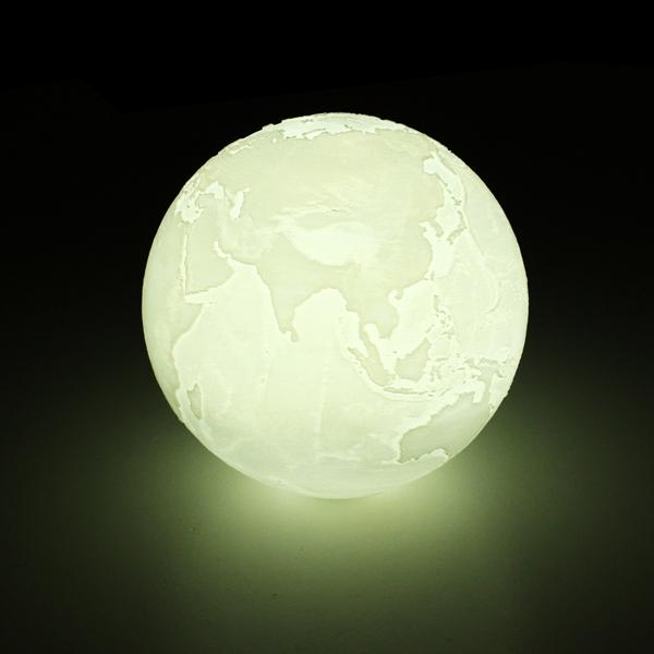Image of 18cm 3D Earth Lamp USB Rechargeable Touch Sensor Color Changing LED Night Light GiftDC5V