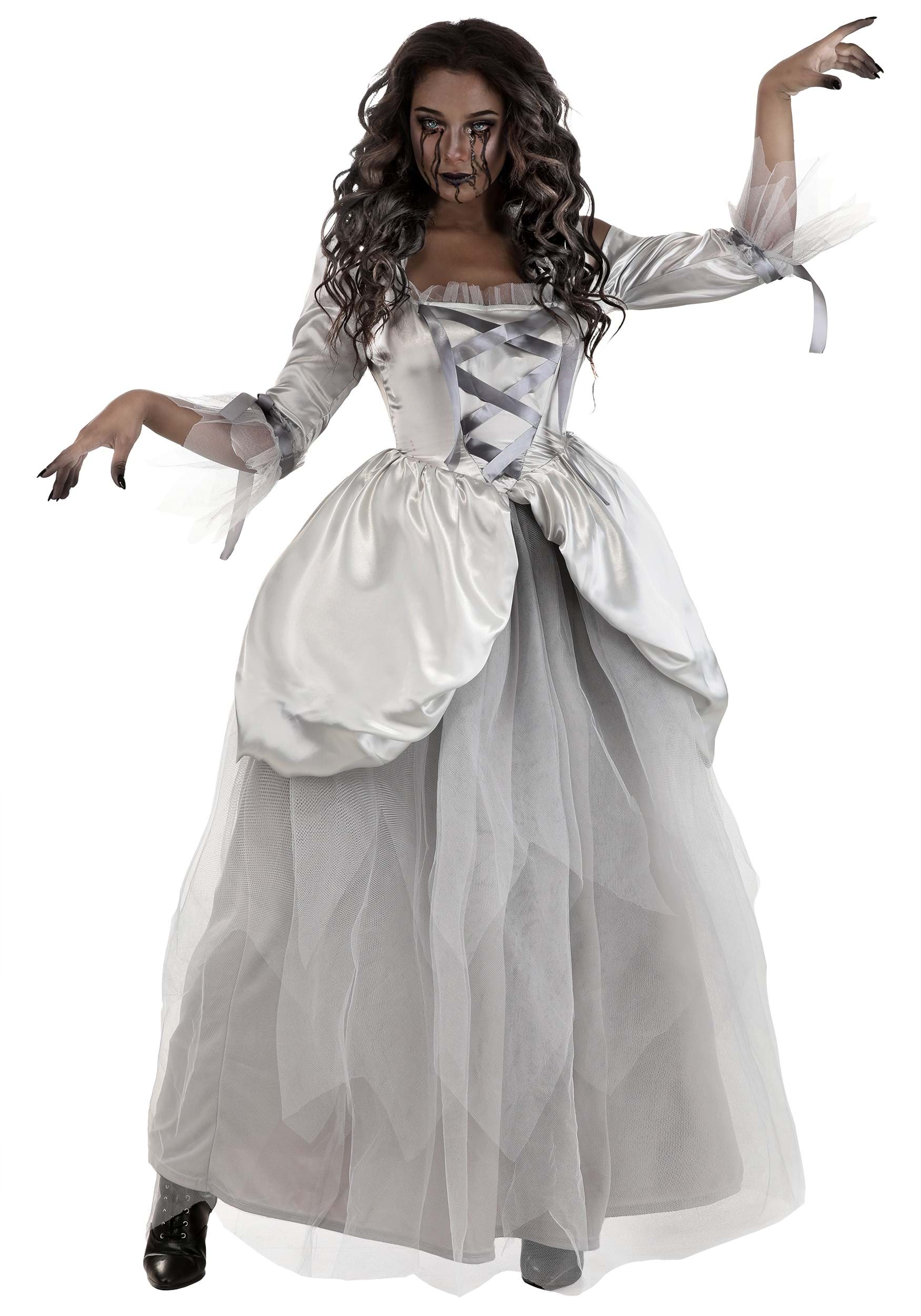 Image of 18th Century Ghost Costume for Women | Gown Costume ID FUN6387AD-L