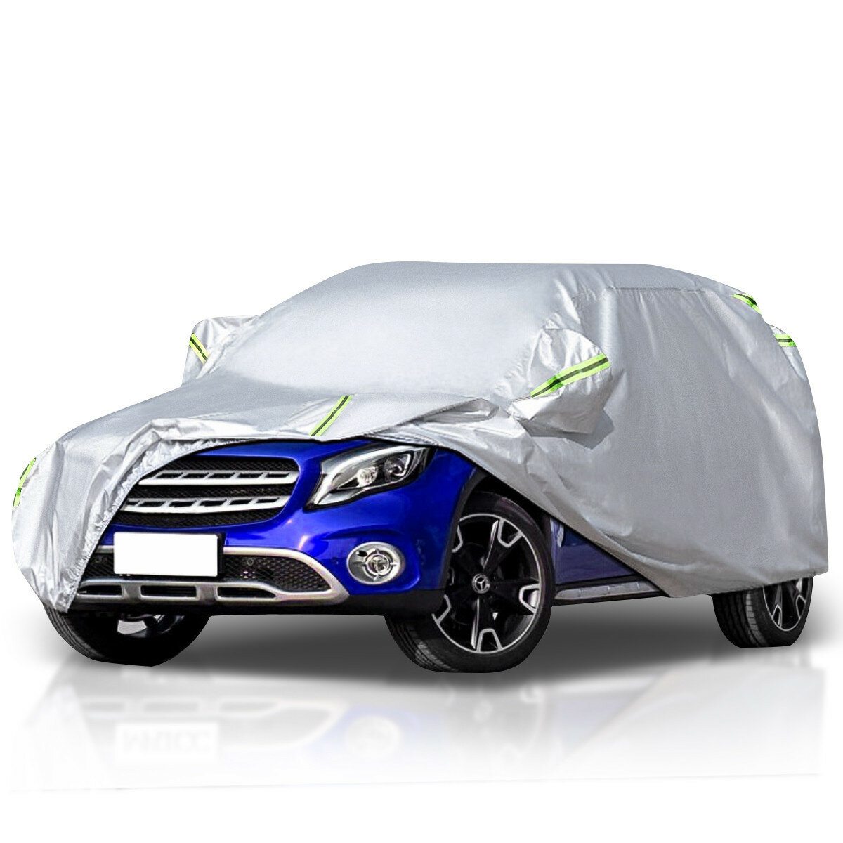 Image of 190T Full SUV Cover Waterproof Sun Scratch Rain Snow Dust Protection Outdoor Indoor