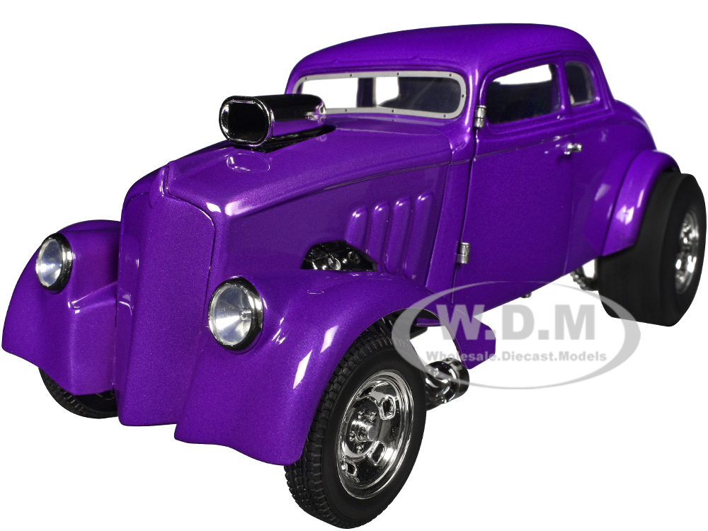 Image of 1933 Willys Gasser Plum Crazy Purple Limited Edition to 246 pieces Worldwide 1/18 Diecast Model Car by ACME