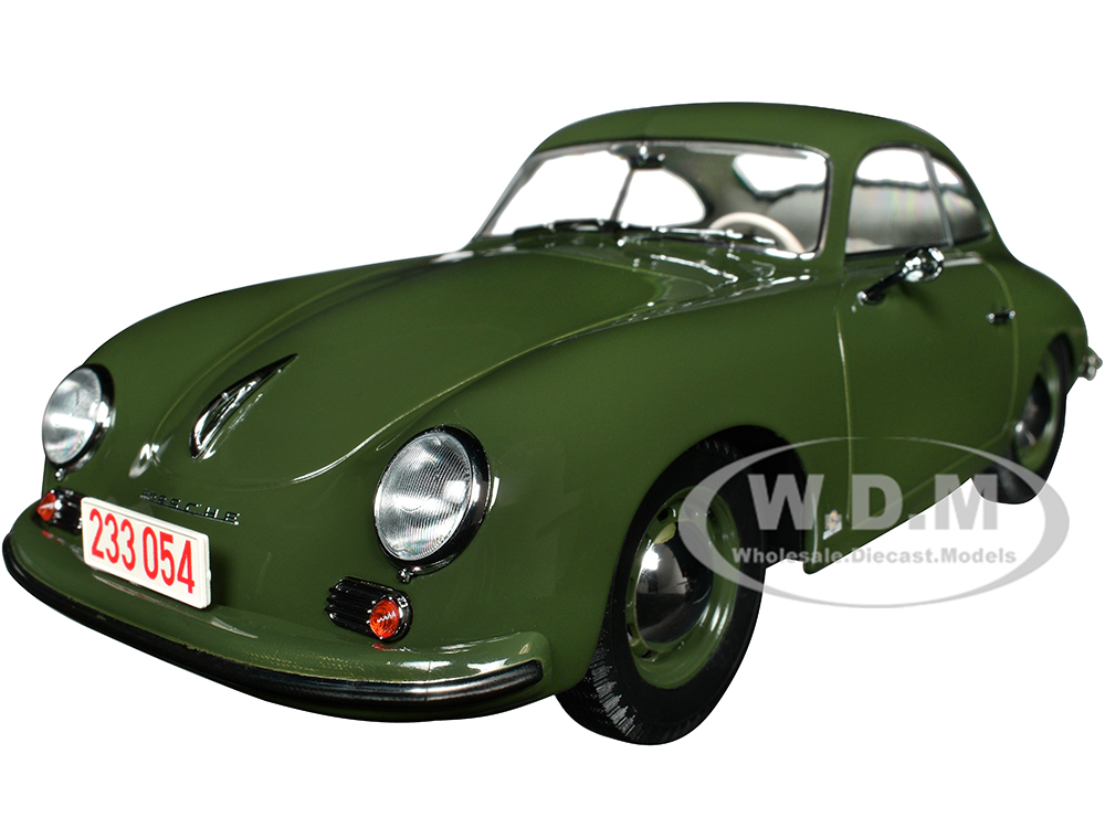 Image of 1954 Porsche 356 Coupe Green with White Interior 1/18 Diecast Model Car by Norev
