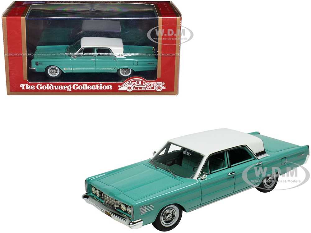 Image of 1965 Mercury Park Lane Breezeway Aquamarine with White Top and Aquamarine Interior Limited Edition to 200 pieces Worldwide 1/43 Model Car by Goldvarg