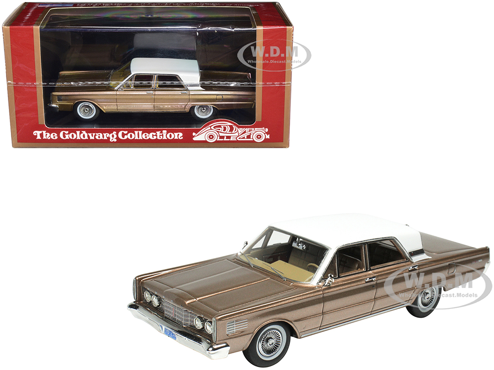 Image of 1965 Mercury Park Lane Pecan Frost Brown Metallic with White Top Limited Edition to 200 pieces Worldwide 1/43 Model Car by Goldvarg Collection