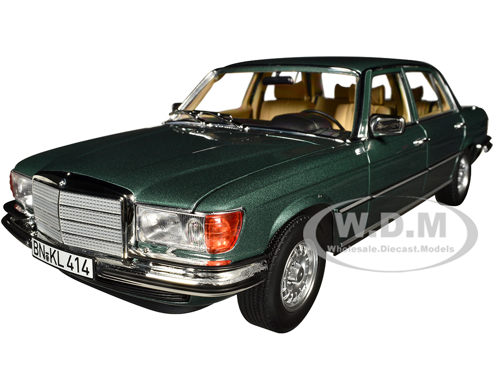 Image of 1979 Mercedes-Benz 450 SEL 69 Petrol Green Metallic 1/18 Diecast Model Car by Norev