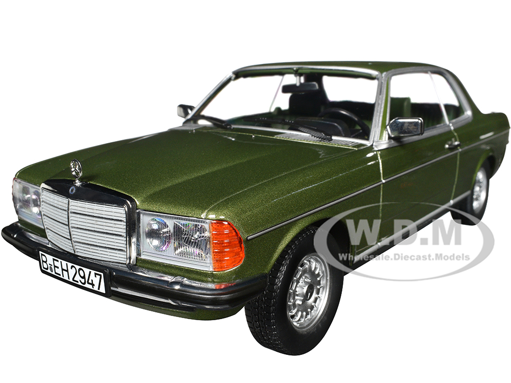 Image of 1980 Mercedes-Benz 280 CE Green Metallic 1/18 Diecast Model Car by Norev