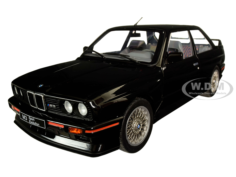 Image of 1990 BMW E30 Sport Evo Black 1/18 Diecast Model Car by Solido