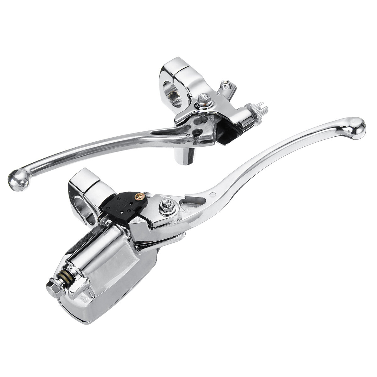 Image of 1inch 25mm Motorcycle Handlebar Hydraulic Brake Clutch Lever Master Cylinder Universal