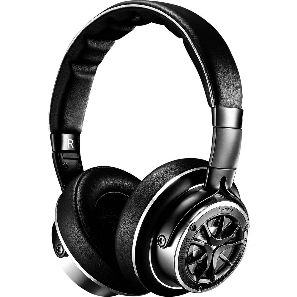 Image of 1more H1707 Triple Driver Over-ear headphones Corded (1075100) Black Silver High-resolution audio Noise cancelling