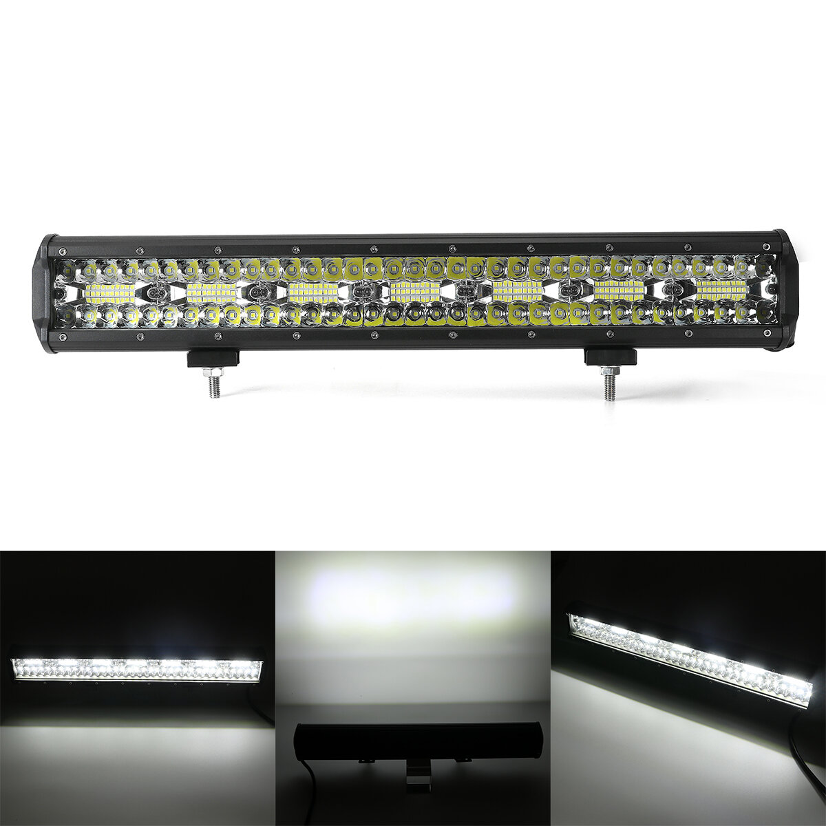 Image of 20 inch LED Light Bar Combo Driving Work Light Lamp + Number Plate Frame