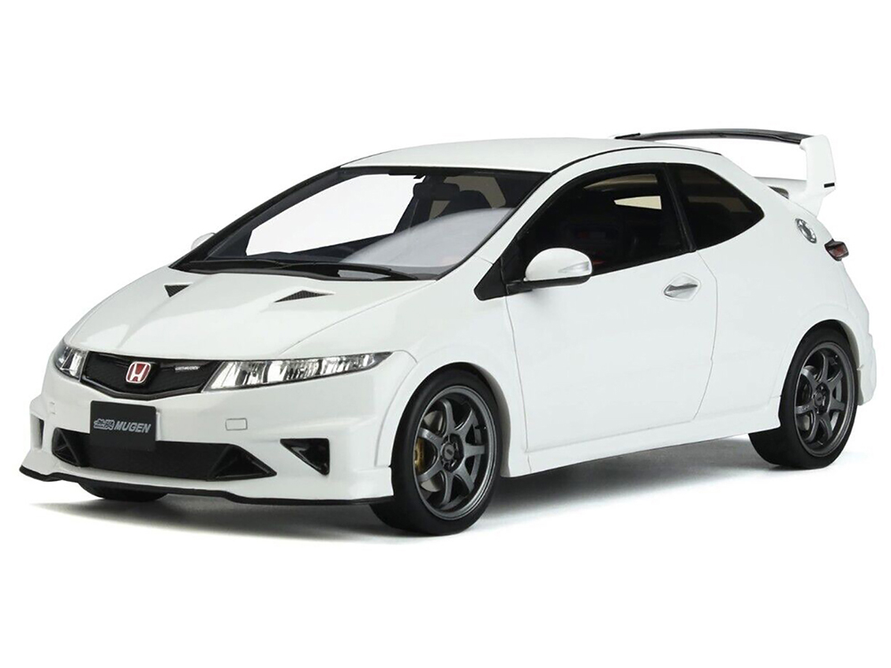 Image of 2010 Honda Civic FN2 Type R Mugen RHD (Right Hand Drive) Championship White Limited Edition to 4000 pieces Worldwide 1/18 Model Car by Otto Mobile