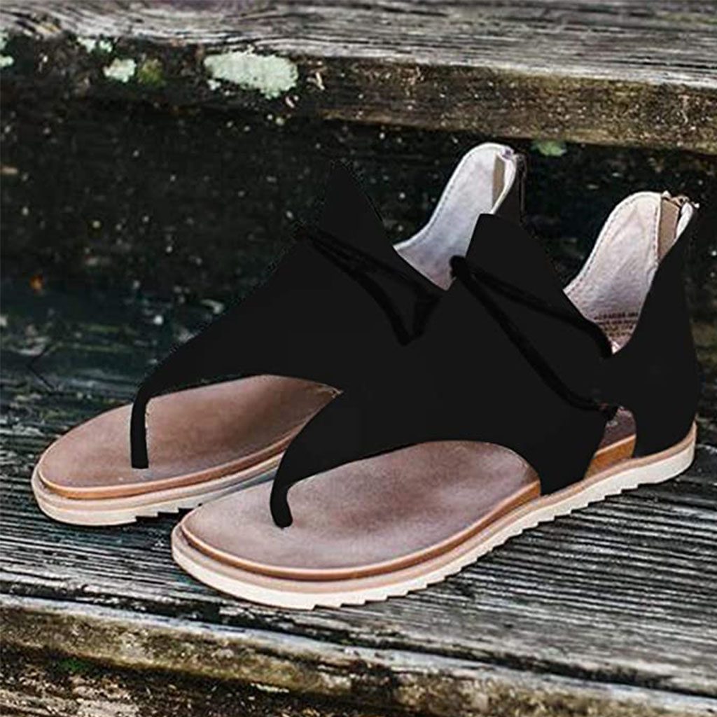 Image of 2021 Summer Beach Women Flat Sandals Slides Chaussures Femme Clog Plus Casual Flip Flops Shoes Woman 02
