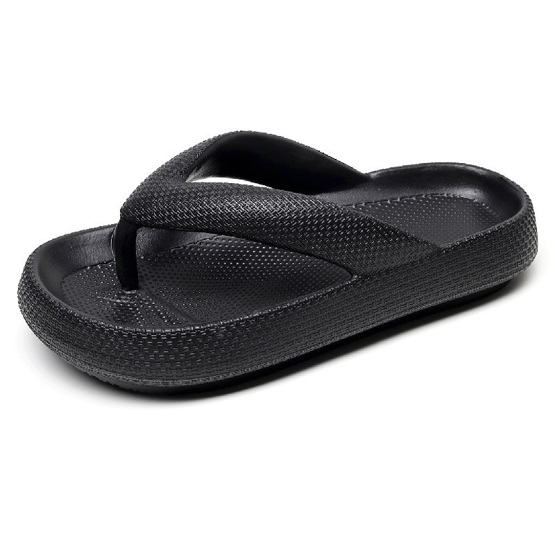 Image of 2023 Slippers New Flip-flops antiskid casual flat bottomed soft bottomed bathroom couples wear shit feeling slippers in summer