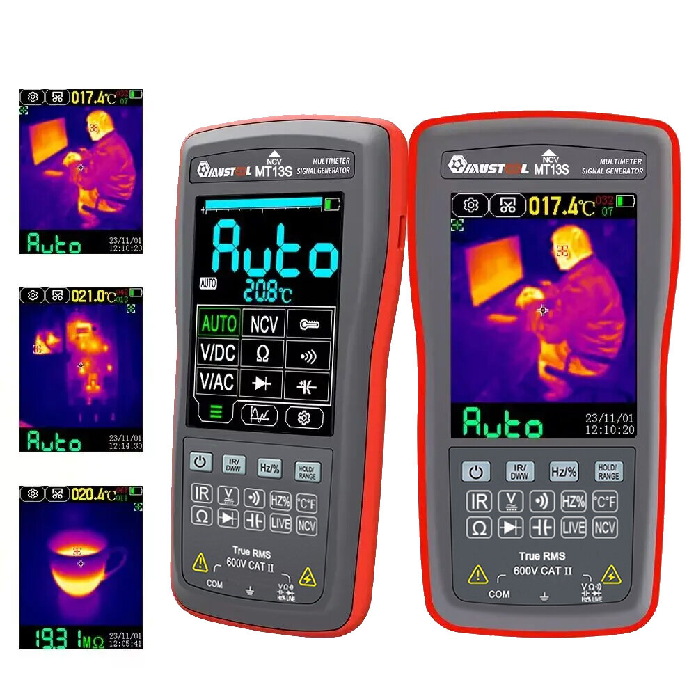 Image of 2024 NEW Mustool MT13S 2 In 1 192*192 Thermal Imager Multimeter 10000 Counts 28 Inch Touch Screen Electric Circuit Auto