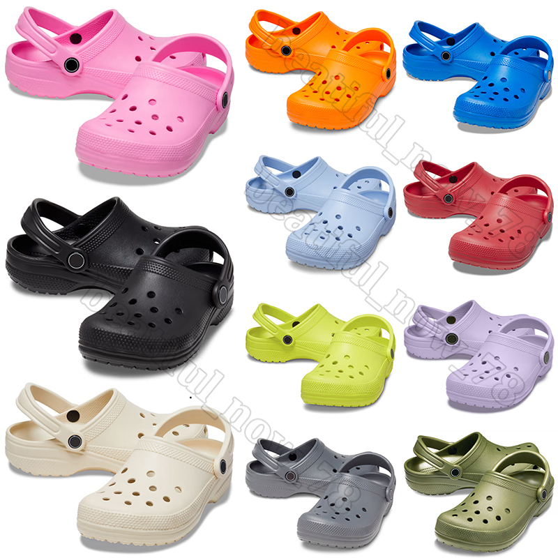 Image of 2024 croc classic clog for men women slides sliders designer sandals triple pink black white sandal mens womens slide outdoor shoes
