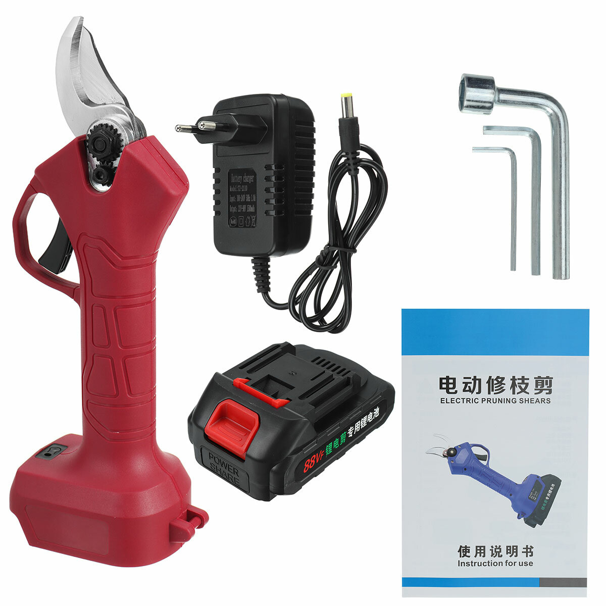 Image of 21V Hand-Held Electric Shears And Efficient Pruning Garden Shears Electric Pruning Shears With Battery