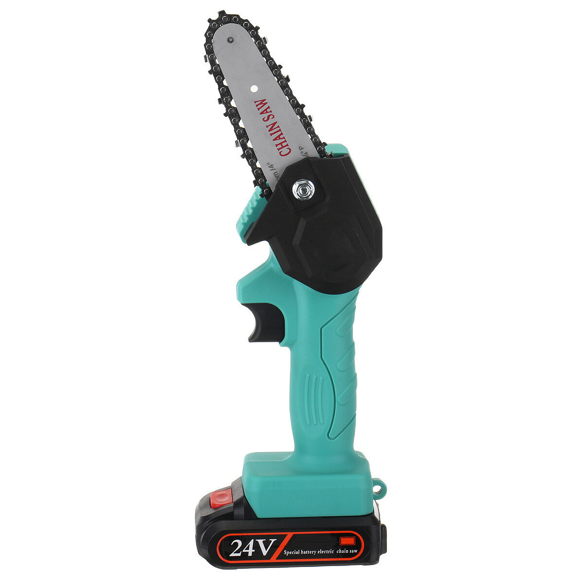 Image of 21V Rechargeable Portable Electric Saws Household Woodworking Chainsaw Garden Mini Electric Chain Saw with Battery