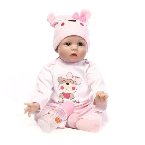 Image of 22 Inch Cute Simulation Baby Infant Toy - Pink