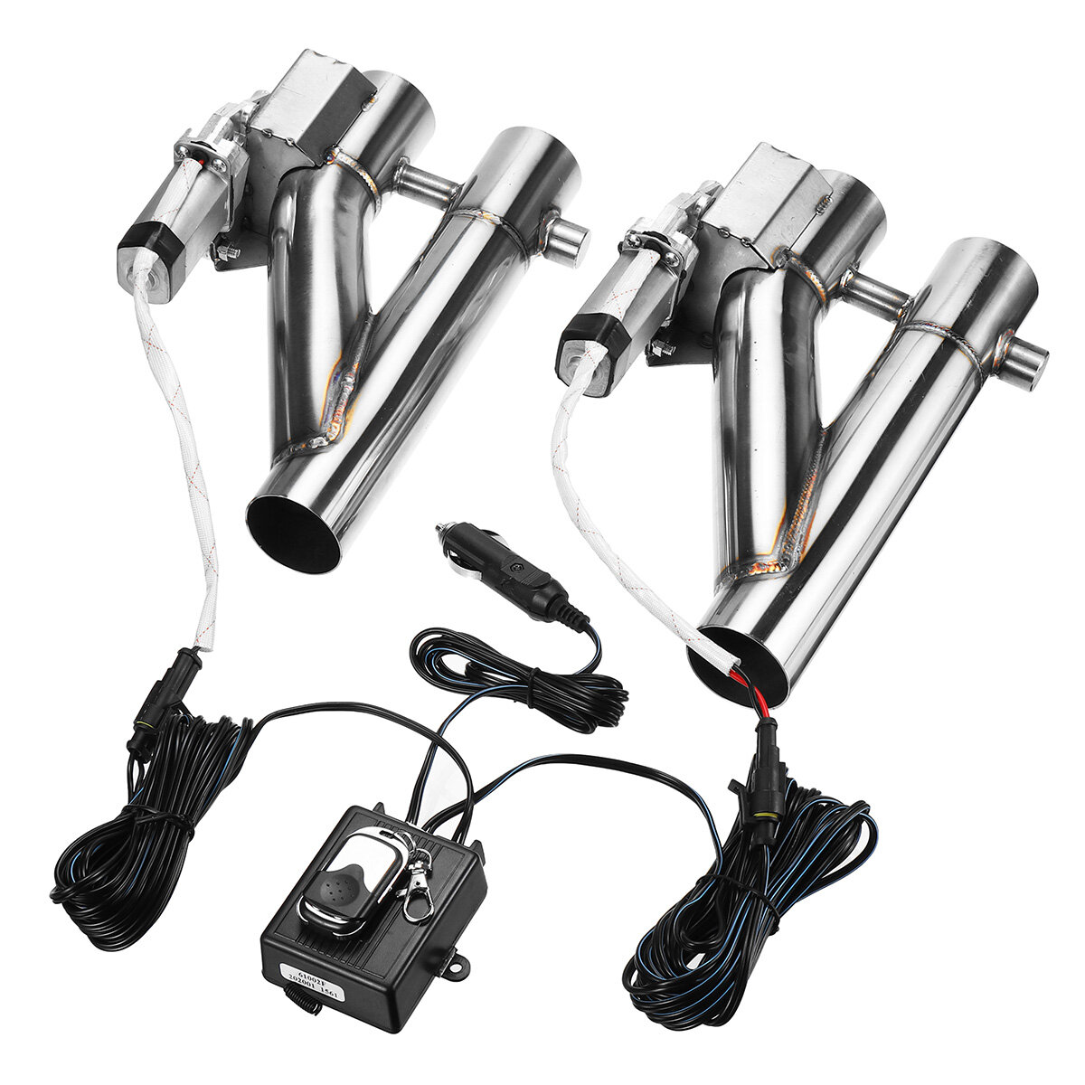 Image of 2"/225"/25''/3'' Electric Exhaust Catback Downpipe Cutout E-Cut Out Valve System Kit