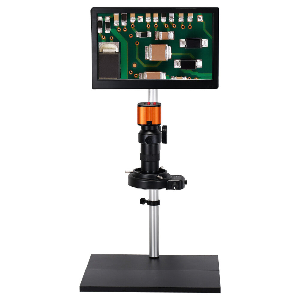 Image of 24MP 2K 1080P HDMI USB Digital Industrial Video Microscope Camera 150X C-Mount Lens 116" LCD Screen For Digital Image A