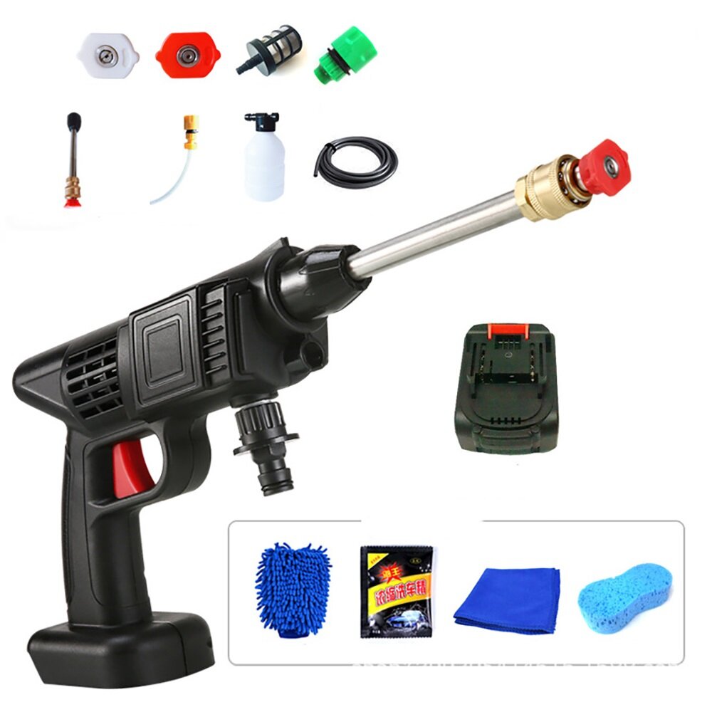 Image of 24V 30BAR Wireless High Pressure Car Washer Water Spear Washing Portable