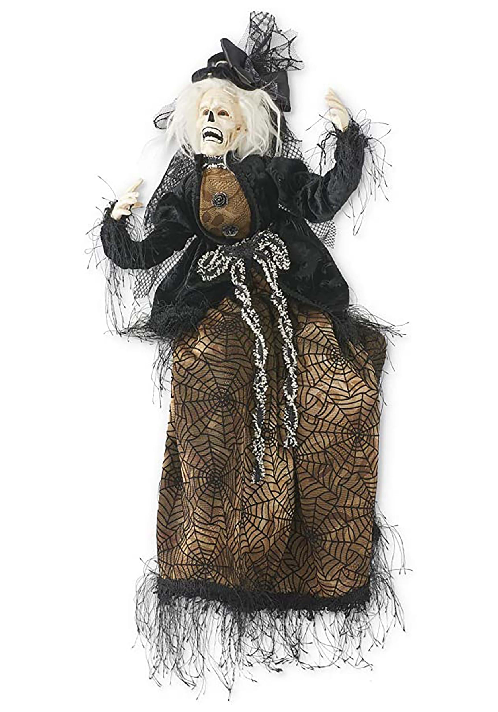 Image of 25-Inch Posable Sitting Zombie Lady Halloween Prop | Zombie Decorations ID KK41450B-ST
