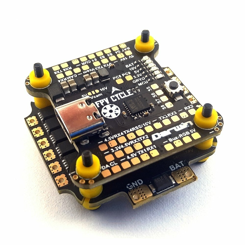 Image of 255x255mm DarwinFPV FPVCycle Whoop Stack F722 Flight Controller 3-6S 45A ESC for FPV Racing RC Drone