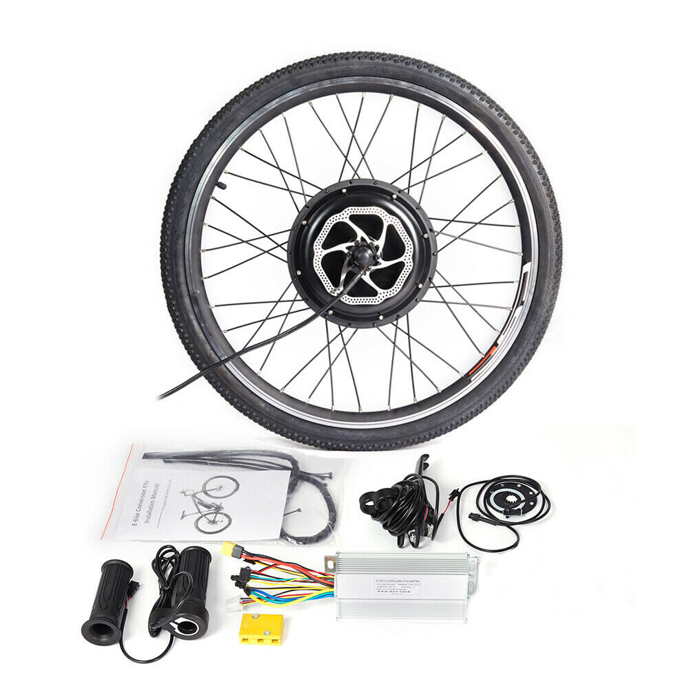Image of 26inch 48V 1000W E-bike Accessories Set Rear Wheels Motor Tire Disc Brake Power Cut-off Brake Lever Storage Bag Twist Th