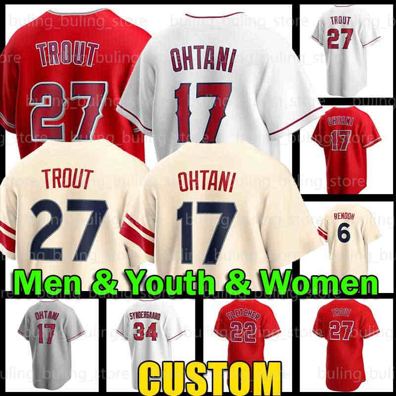 Image of 27 Mike Trout Baseball Jersey Anthony Rendon City Connect Angels Taylor Ward Luis Rengifo Los Angeleses Jo Adell Zach Neto 21 Matt Thaiss 14