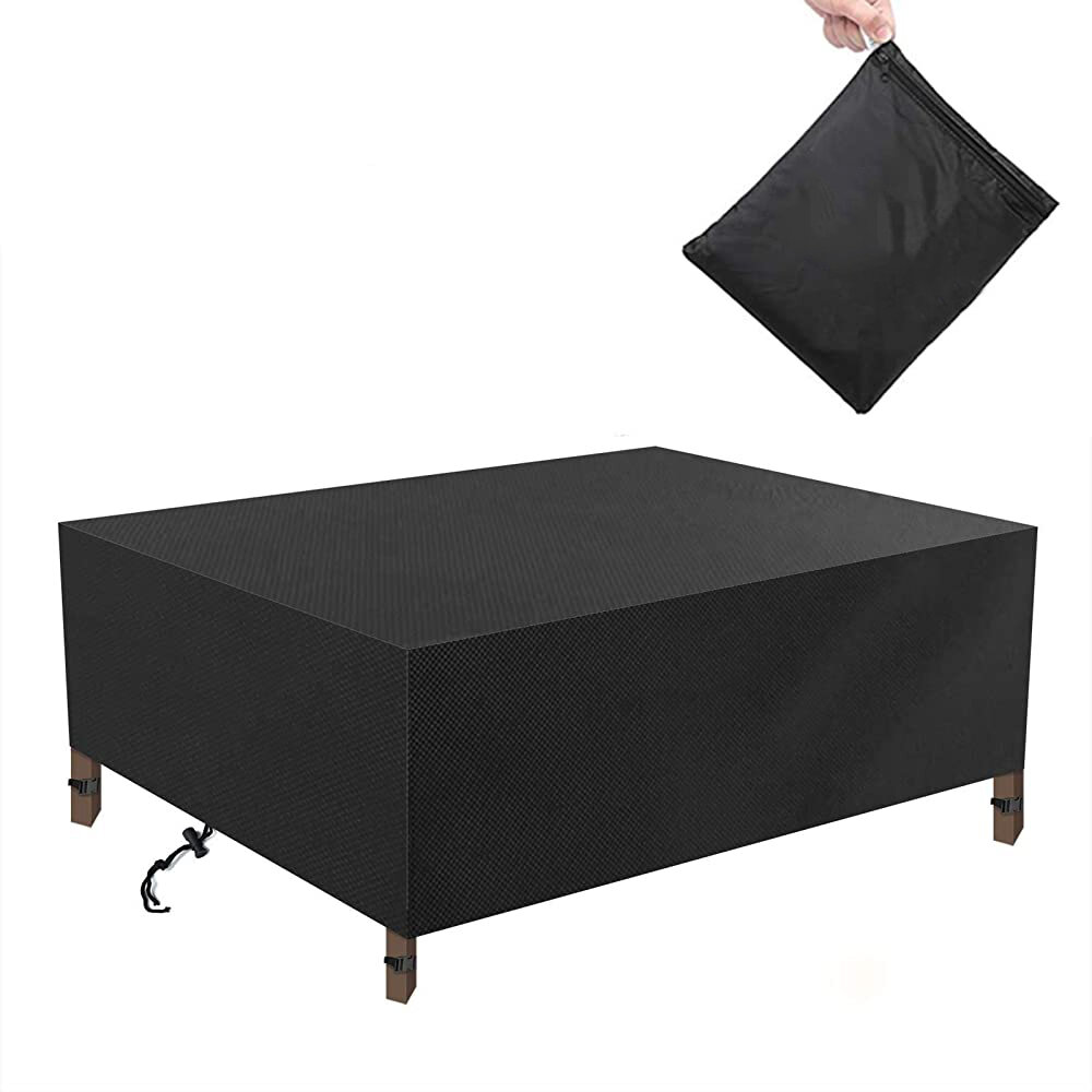 Image of 280×180×90cm Garden Furniture Covers Waterproof Anti-UV 600D Oxford Fabric Rectangular Windproof Protector