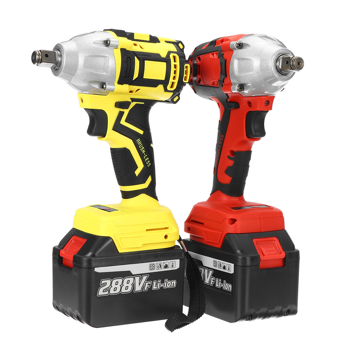 Image of 288VF Brushless Cordless Electric Wrench 520Nm 0-3000RPM Power Tool W/ 1pc Battery