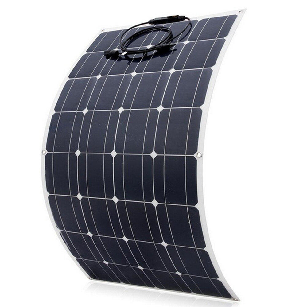Image of 2PCS 100W 18V Highly Flexible Monocrystalline Solar Panel Waterproof For Car RV Yacht Ship Boat