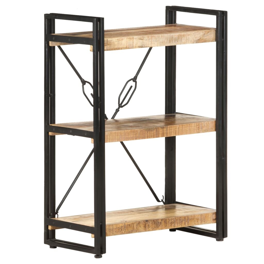 Image of 3-Tier Bookcase 236"x118"x315" Solid Mango Wood