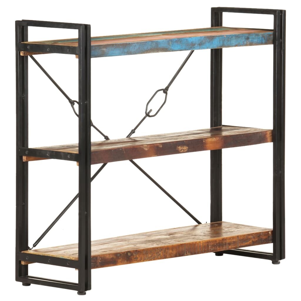 Image of 3-Tier Bookcase 354"x118"x315" Solid Reclaimed Wood