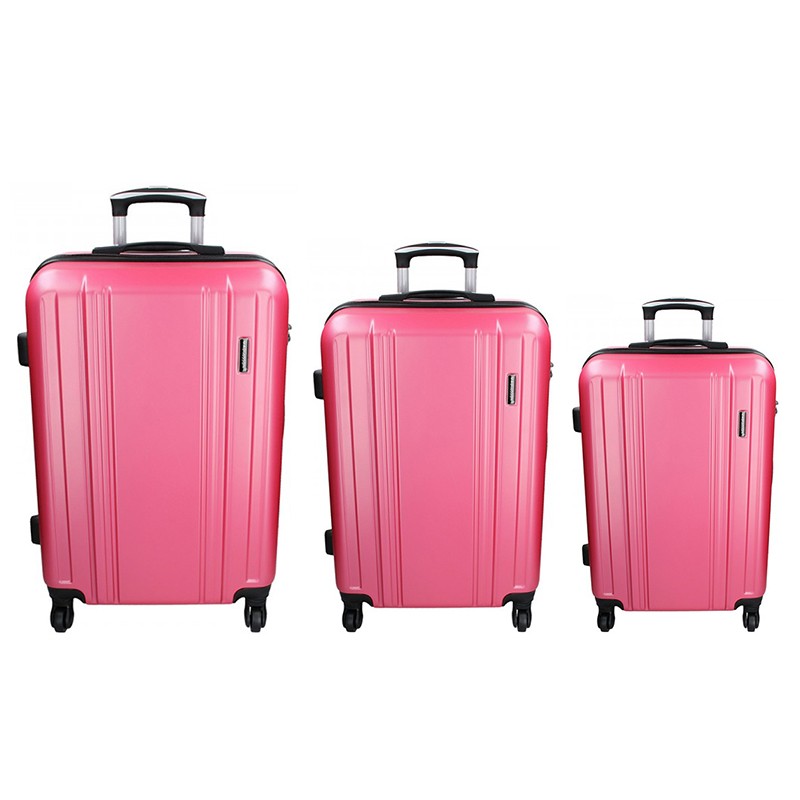 Image of 3 darabos Madisson Reina bőrönd készlet SML - rózsaszín HU
