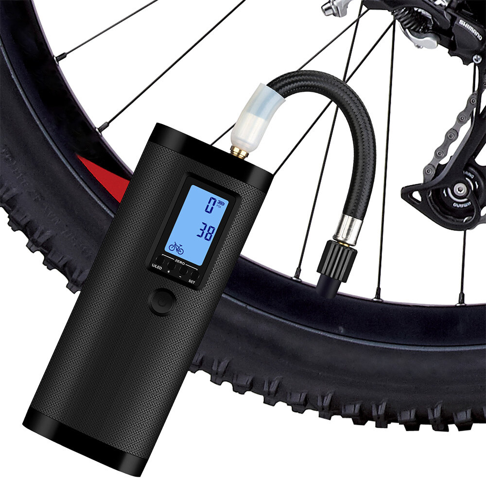 Image of 3 in 1 LCD Display Electric Auto Car Pump Motorcycle Bike Truck Bicycle USB Rechargeable Mini Air Pump for Travel