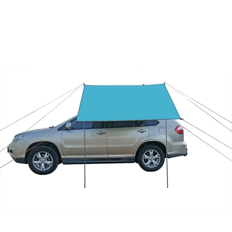 Image of 300*150cm Car Side Awning Rooftop Tent 210D Oxford Cloth Waterproof UV-proof Sunshade Canopy for Outdoor Camping Travel