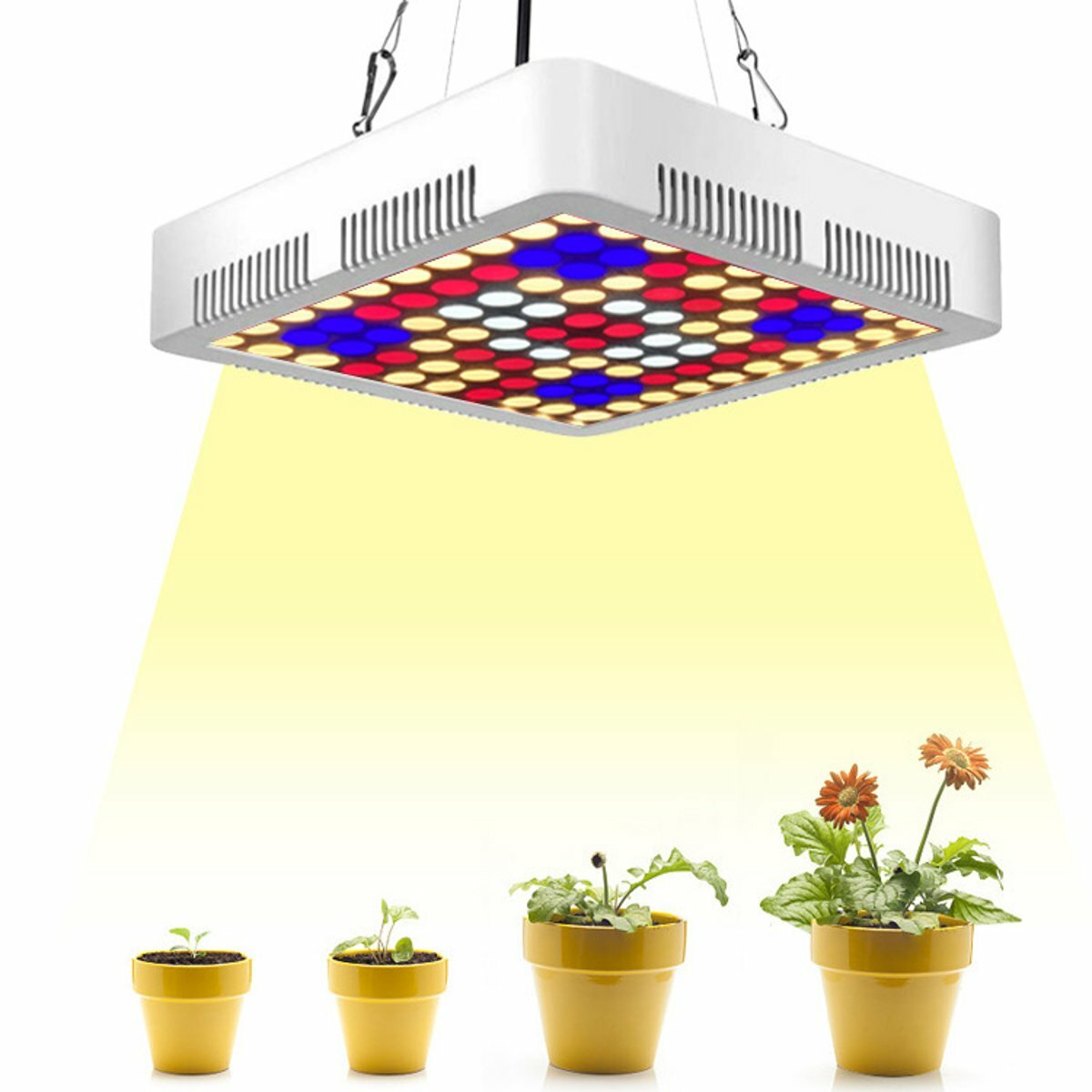 Image of 300W 100 LED Grow Light Full Spectrum Panel Indoor Plant Flower Lighting Lamps