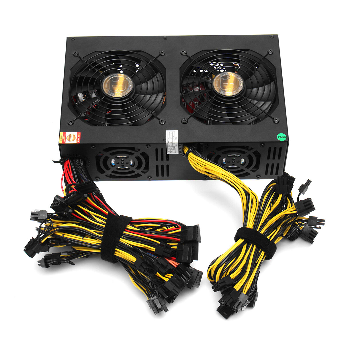 Image of 3450W Miner Power Supply 140mm Cooling Fan ATX 12V Version 231 Computer Power Supply Mining for BTC Bitcoin Mining Serv