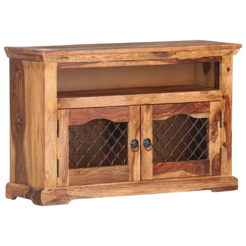 Image of 354"x118"x236" Solid Sheesham Wood TV Cabinet Living Room Storage Entertainment Center
