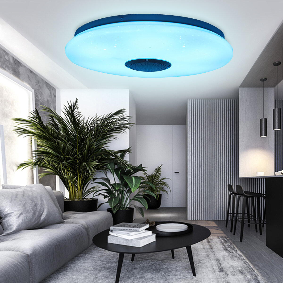 Image of 36W 330MM bluetooth Smart APP LED Music Ceiling Light Work With Alexa Google Home 85-265V