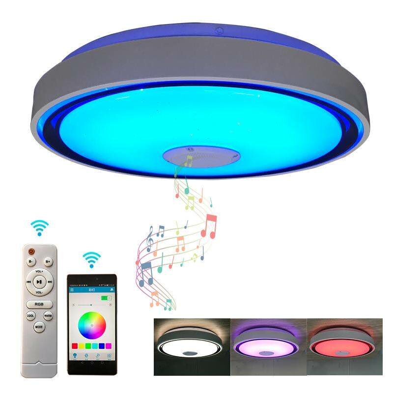 Image of 36W/60W 110/220V 40cm LED RGB Music Ceiling Lamp Wifi APP Remote Control Home Bedroom Smart Ceiling Light