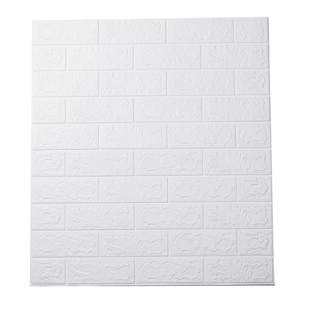 Image of 3D Wall Sticker Self-Adhesive Wall Panels Waterproof PE Foam White Wallpaper