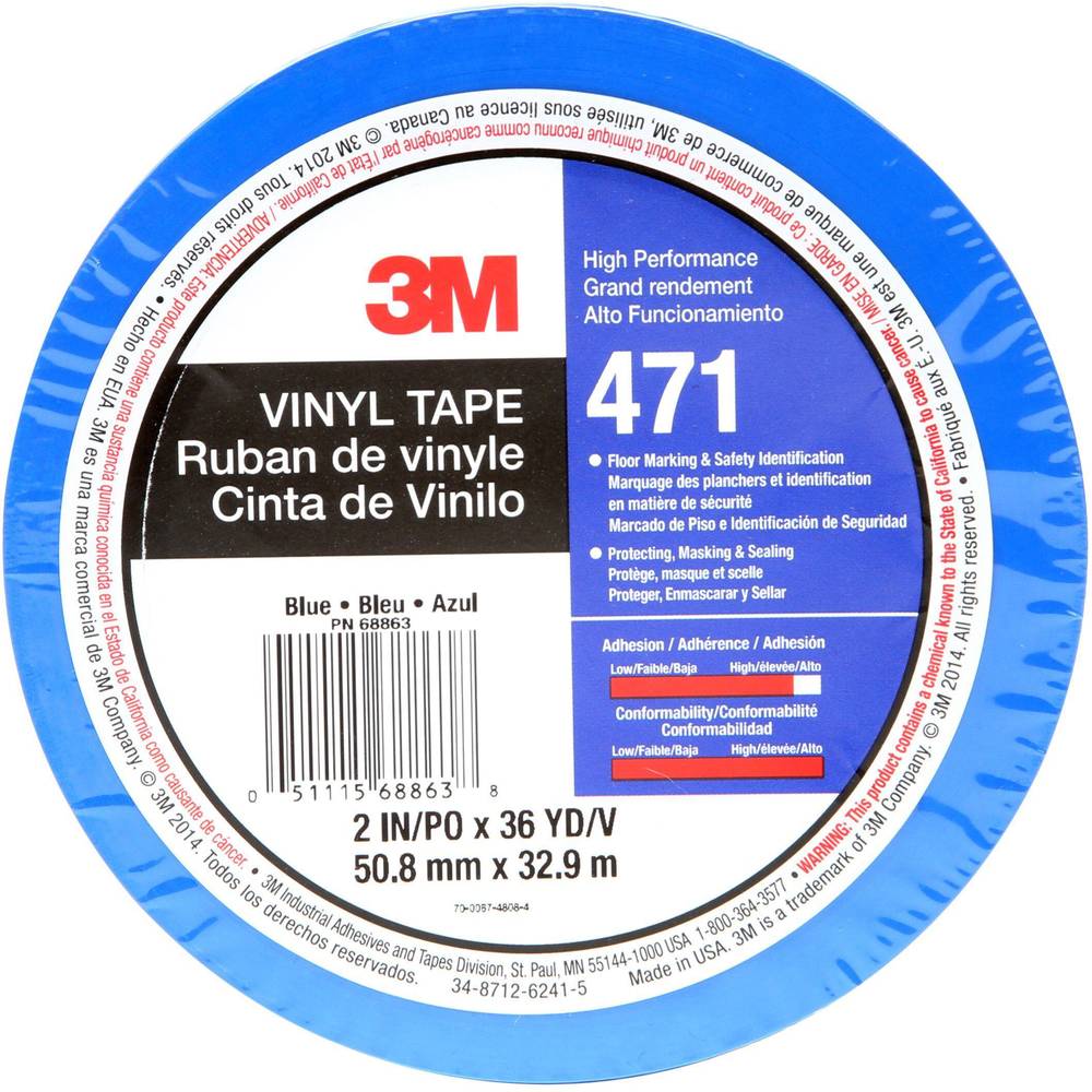 Image of 3M 471BL50IW PVC tape Blue (L x W) 33 m x 50 mm 1 pc(s)