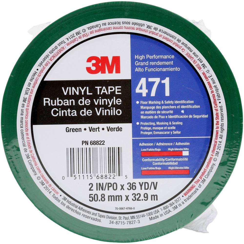 Image of 3M 471GR50IW PVC tape Green (L x W) 33 m x 50 mm 1 pc(s)