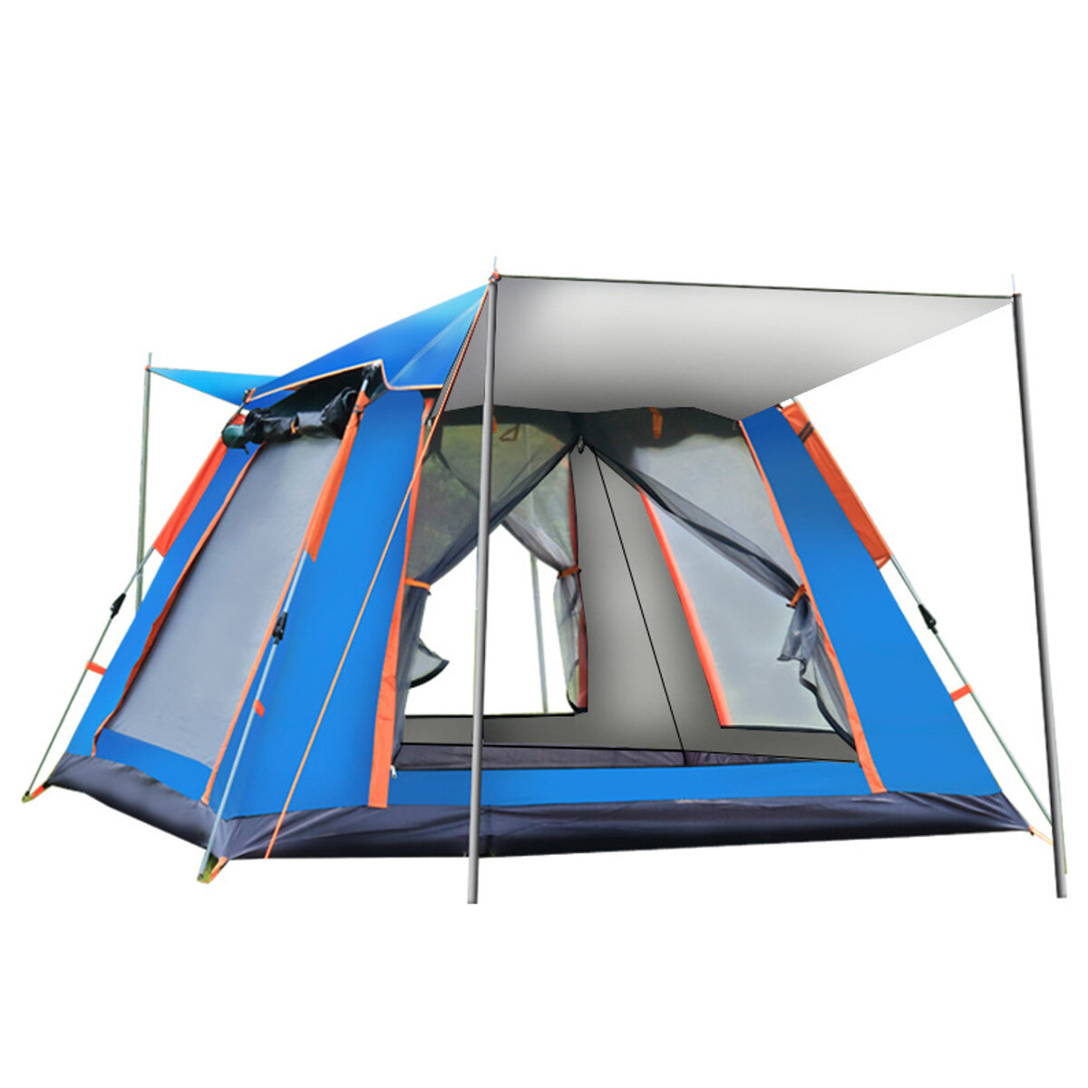 Image of 4-5 People Fully Automatic Set-up Tent UV Protected Family Picnic Travel Sun Shelters Outdoor Rainproof Windproof Campin
