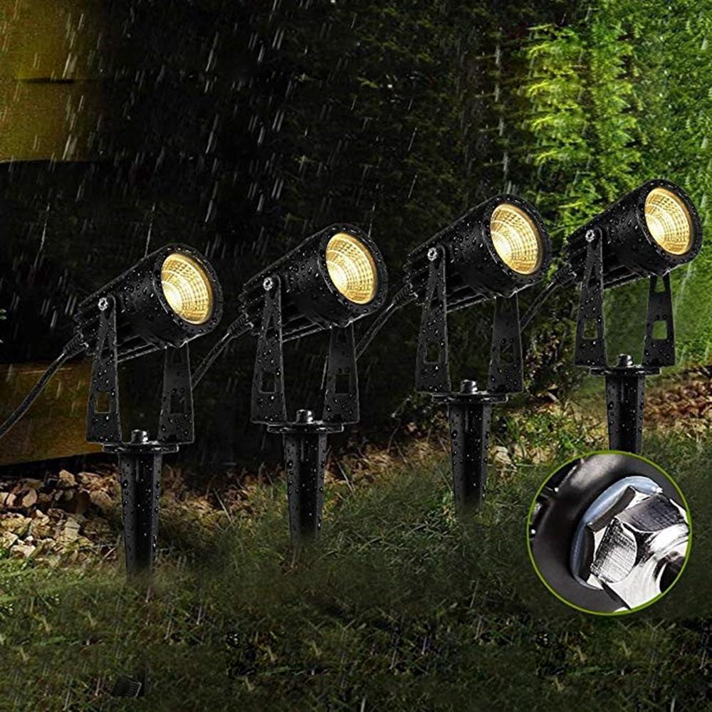 Image of 4 in 1 COB LED Outdoor Landscape Spot Flood Light AC85-265V Waterproof for Lawn Pathway